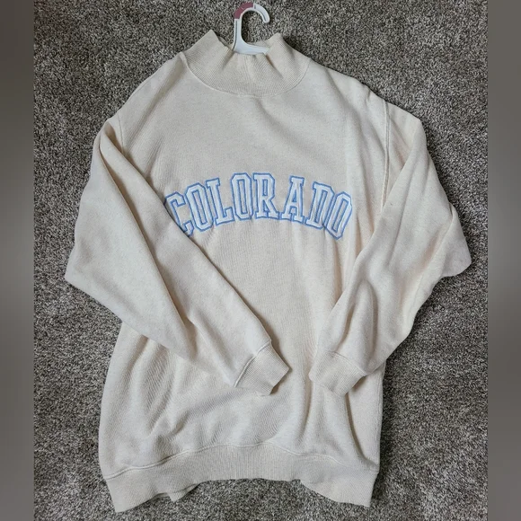 Cream Aerie Oversized Colorado Sweater With Pockets - Picture 3 of 3